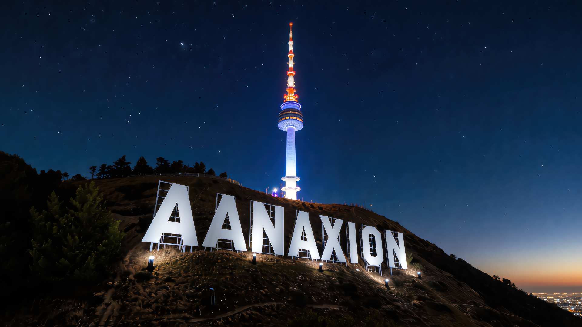 AANAXION studio landscape view with Seoul tower